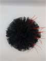 Цветок "Шик" красный / Большой цветок / Брошь Bazanova_accessories 004-0014К