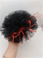 Цветок "Шик" красный / Большой цветок / Брошь Bazanova_accessories 004-0014К