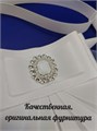 Воротник кружевной "Веер" Bazanova_accessories 005-0014БЕЛ