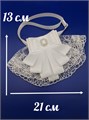 Воротник кружевной "Веер" Bazanova_accessories 005-0014БЕЛ