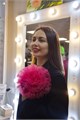 Цветок "Шик" красный / Большой цветок / Брошь Bazanova_accessories 004-0014К